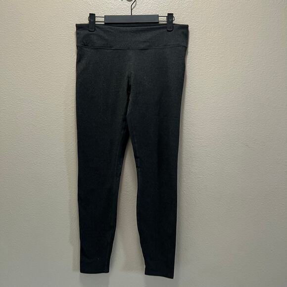 Fabletics Powerhold Gray Mid Rise Marled Gray Athleisure Leggings Size Medium - Picture 2 of 7